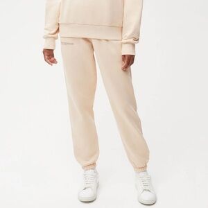 Pangaia Tan/Beige 365 Sweatpants Size Small EUC,  Side Pockets, Ties, Unisex